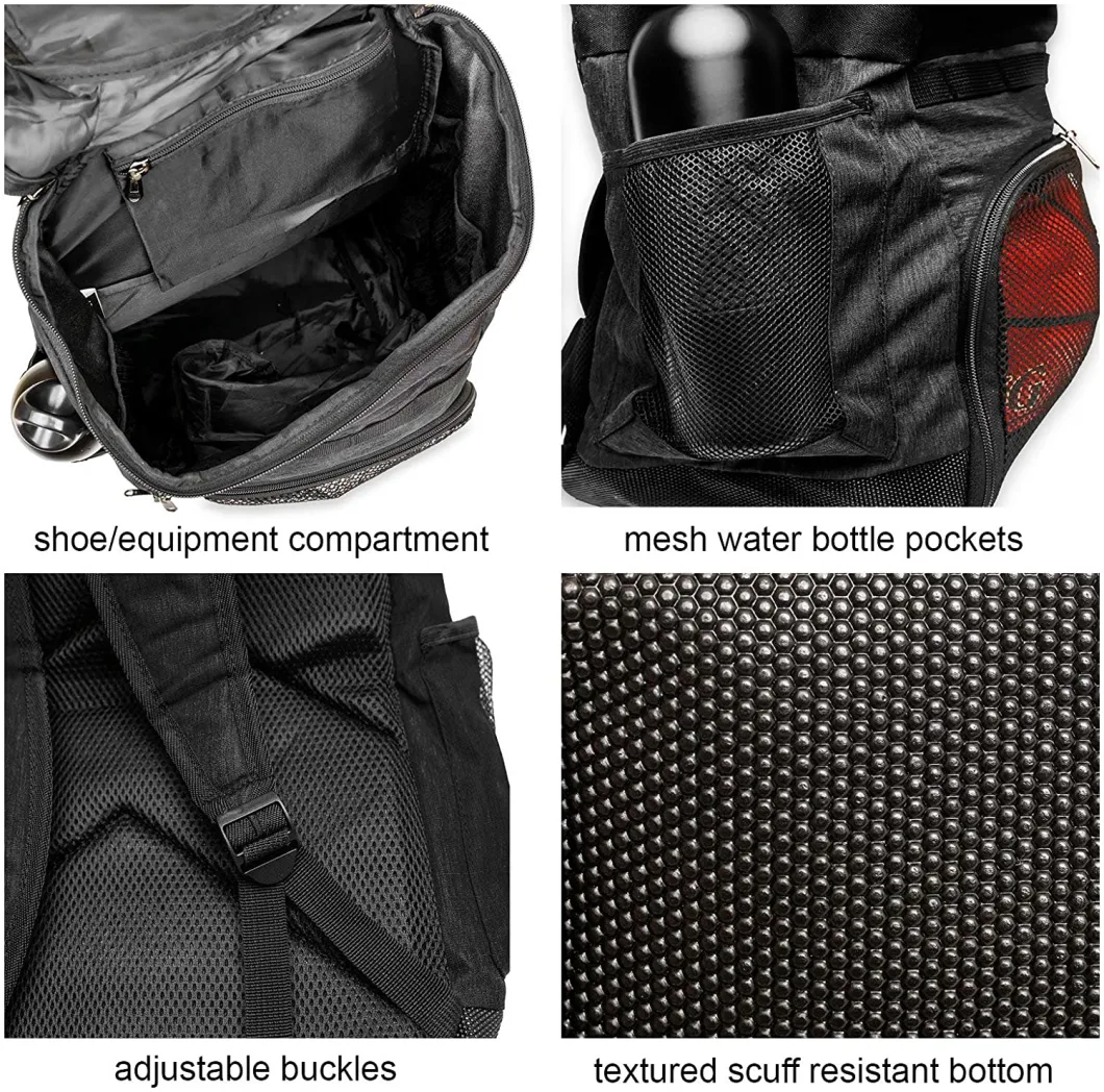 Sports Equipment Bag with Ball Compartment Used in Gym Outdoor Travel School Team