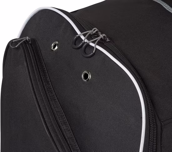 Trolley per sport all'aria aperta Broomball Lacrosse Crossminton Zaino Borsa per attrezzatura Borsa per squadra Borsa per hockey su ruote con ruote
