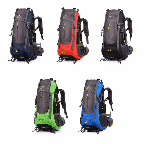 Zaino da esterno di grande capacità per terreno di scarto Zaino da viaggio in tela impermeabile per cera d'olio, alpinismo, campeggio, stile militare