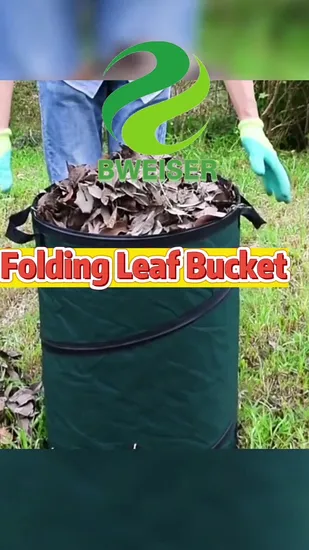 Borsa da giardino pieghevole pieghevole per foglie, borsa da prato riutilizzabile